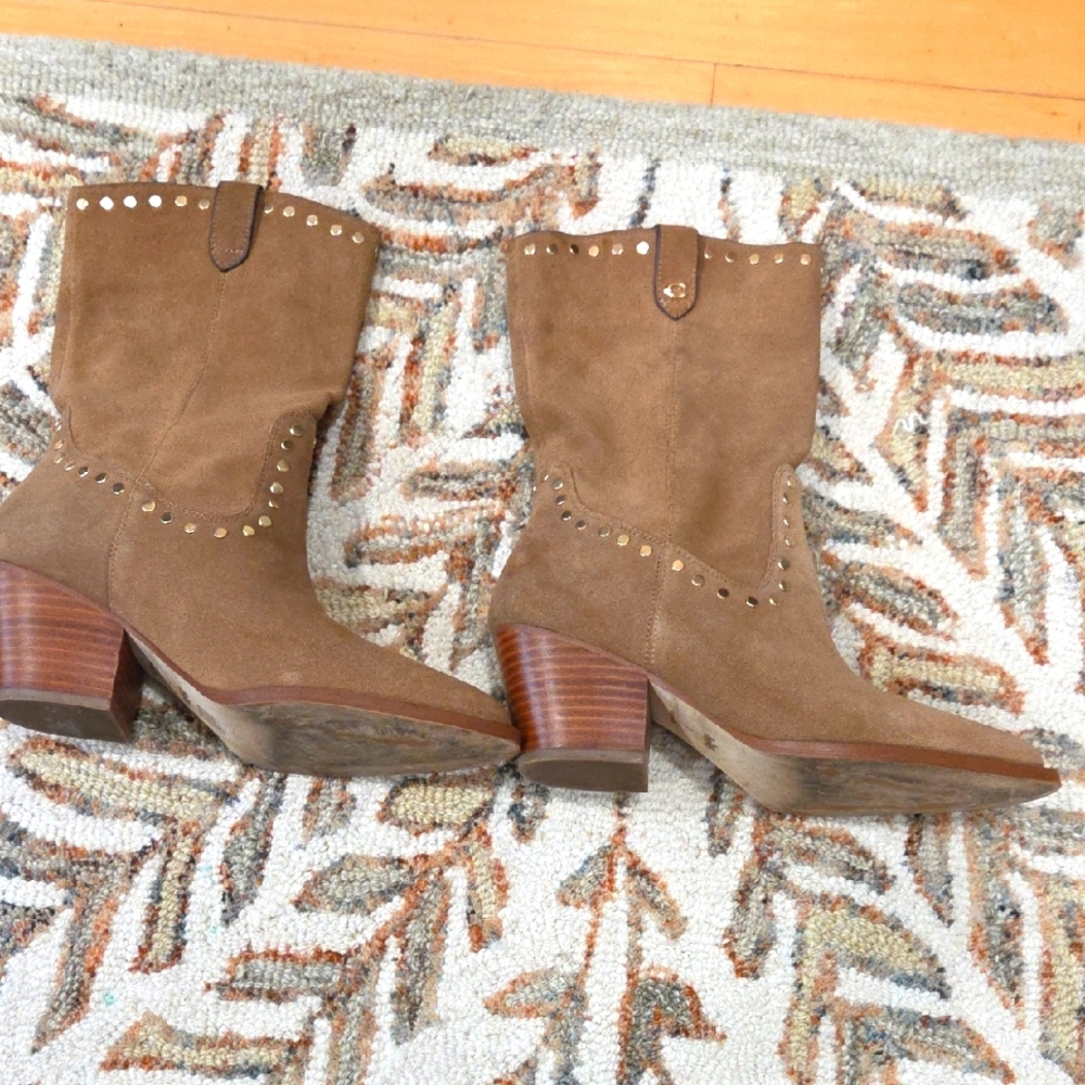Coach Phoebe suede studded boots